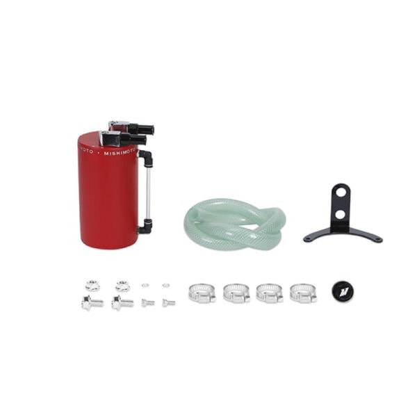 Universal Aluminum Oil Catch Can - Large Red - MMOCC-LAWRD