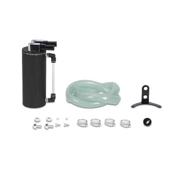 Universal Aluminum Oil Catch Can - Small Black - MMOCC-SAWBK