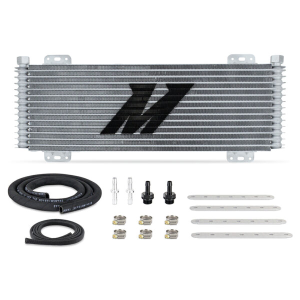 13-Row Stacked Plate Transmission Cooler Silver - MMTC-SP-13SL