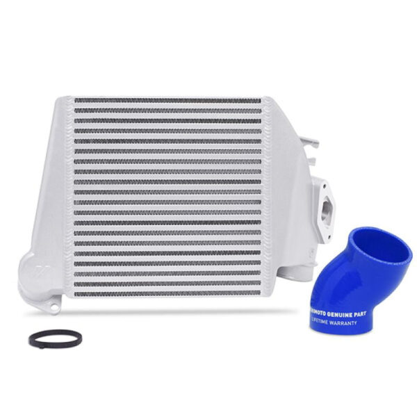 Subaru WRX 08-14 Top-Mount Intercooler Kit Silver/Blue - MMTMIC-WRX-08SLBL