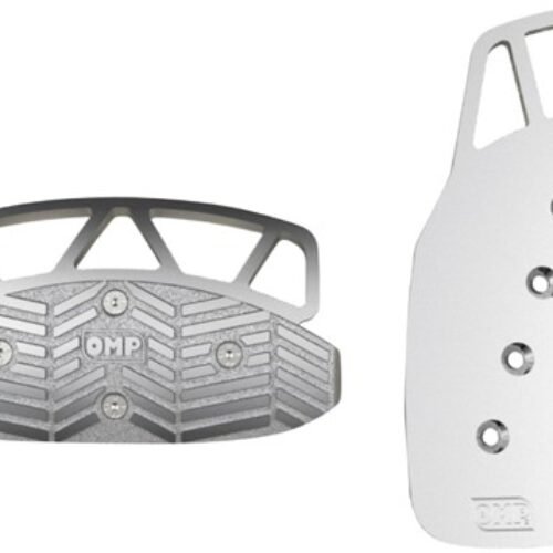 OMP 2 PEDAL SET ANODIZED ALUMINUM SILVER
