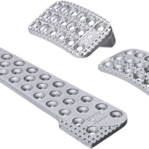 OMP SET 3 ALU RACING PEDALS SILVER