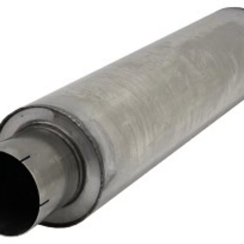 Simons Silencer round 200 mm, length 830 mm – Ø 101.6 mm (4″) Stainless Steel