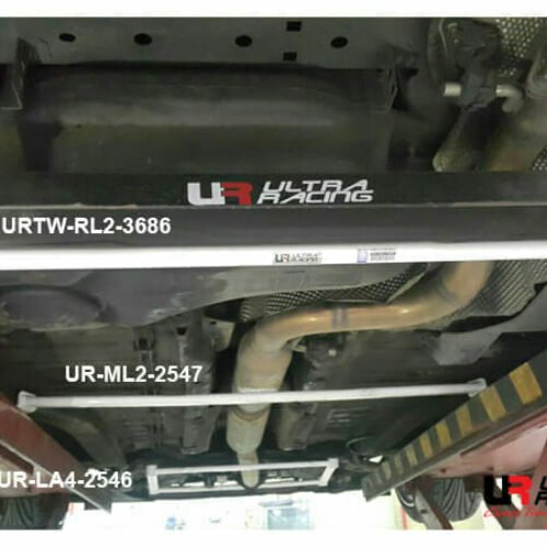 Citroen C2/C3 1.6 Ultra Racing 2-Point Mid Lower Brace – UR-ML2-2547