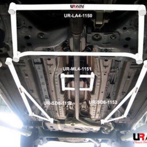 Fiat Grande Punto 8V 1.4 06+ Ultra Racing 2x 3-Point Floor Bars – UR-SD6-1152P