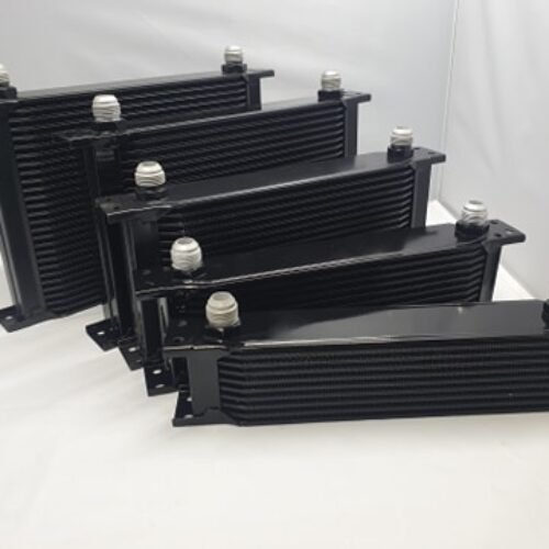 RMT Racing Universal Oil Cooler – 7 Rows, Black