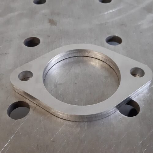 RMT Racing Stainless Steel Exhaust Flange – 3.5 inch / 89mm, 2 Bolt