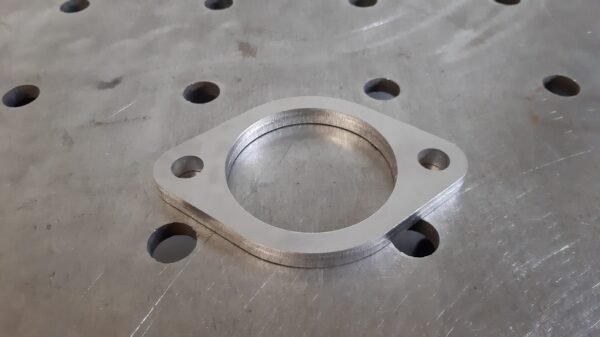 RMT Racing Stainless Steel Exhaust Flange - 3.5 inch / 89mm, 2 Bolt