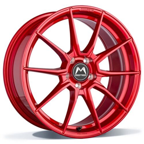 Motec Ultralight candy red 8.5X19 5×112 ET: 43 NB: 66.5 MB