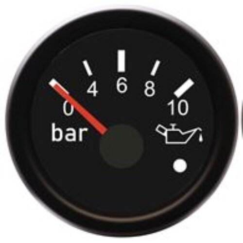 RMT Racing Oil Pressure Gauge – 40° to 120°C, 51mm Mounting