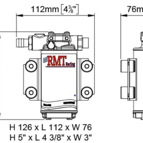 RMT Racing 2 – Electric Oil Pump for Transmission & Differential Coolers
