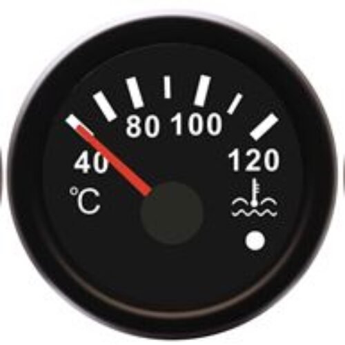 RMT Racing Water Temperature Gauge – 40° to 120°C, 51mm Mounting