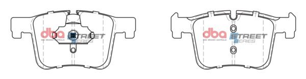 DB2223SS - DBA Street Series Brake Pads; Front - Image 3
