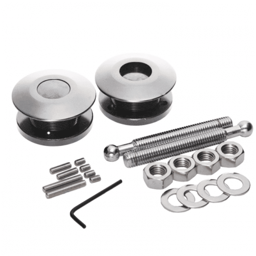 RMT Racing Quick-Latch Low Profile Hood Pin Set 63mm (Pair)
