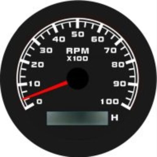 RMT Racing RPM Meter – 0 to 10,000 RPM, Digital Hours Meter
