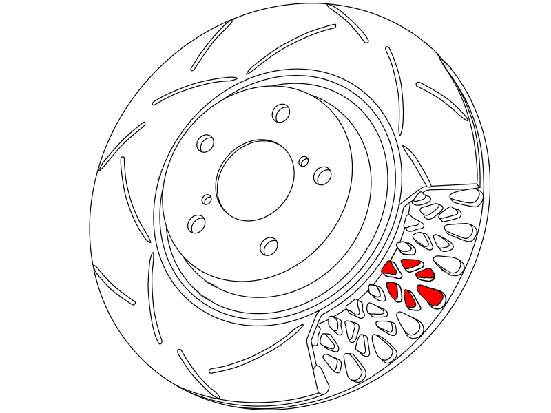 DBA2723S - Street Series T2 Brake Rotor; Rear - Image 3