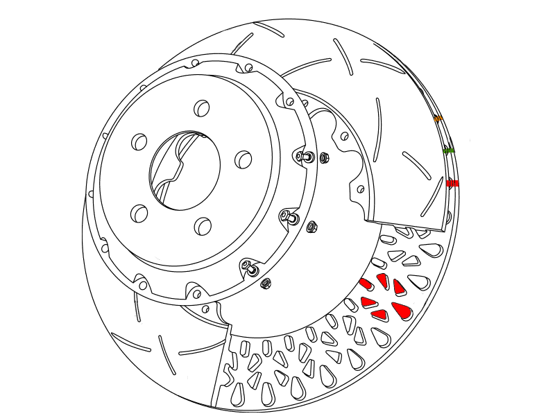 DBA52841WSLVXD - 5000 Series XD Brake Rotor; Rear - Image 3