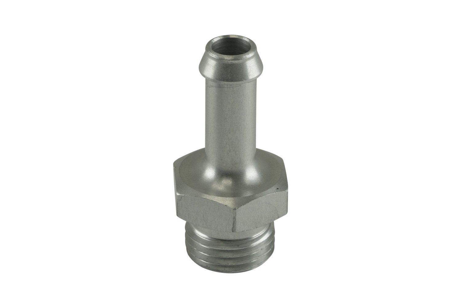Fitting 8mm / 5/16" Hose End to -6 AN ORB Male Straight - Silver