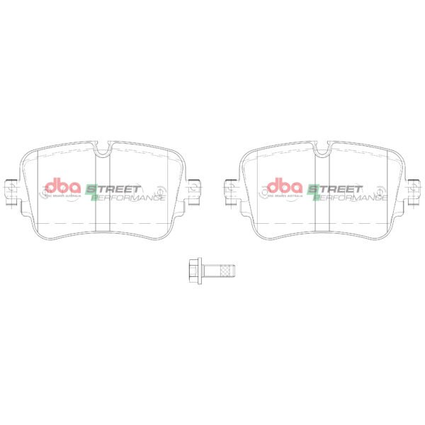 DB15031SP - DBA Street Performance Brake Pads; Rear - Image 3