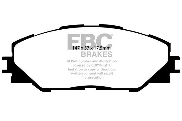DP21792 - EBC Greenstuff 2000 Brake Pads; Front - Image 2