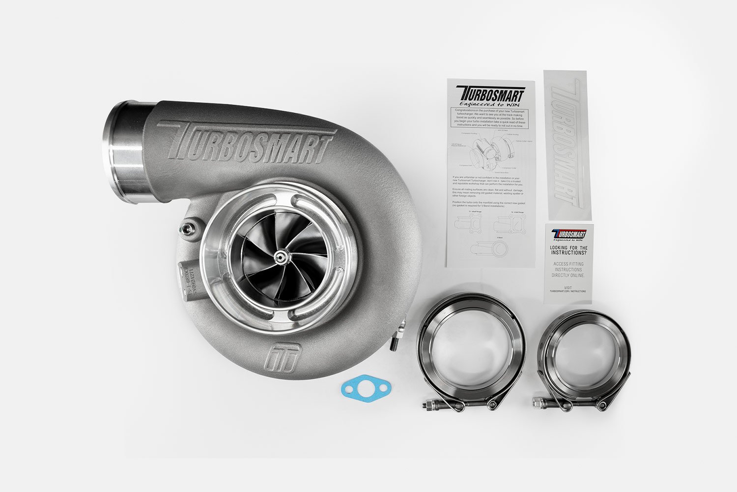 TS-1 Turbocharger 6870 V-Band Reverse Rotation 0.96AR Externally Wastegated - Image 6