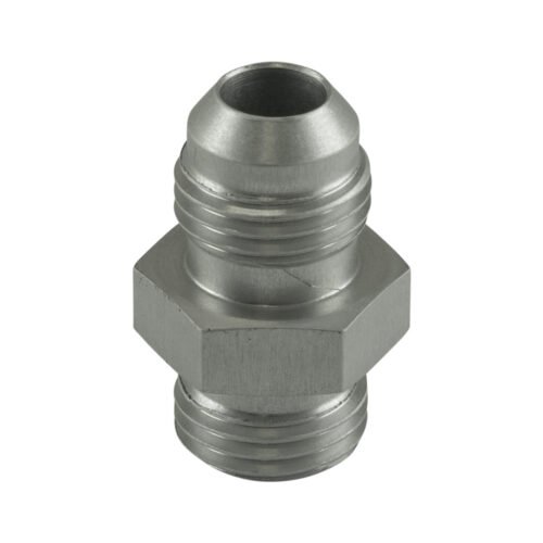 Fitting -6 AN Flare to -6 AN ORB Male Straight – Silver