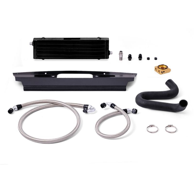 Ford Mustang 15+ GT Oil Cooler Kit Black - MMOC-MUS8-15TBK