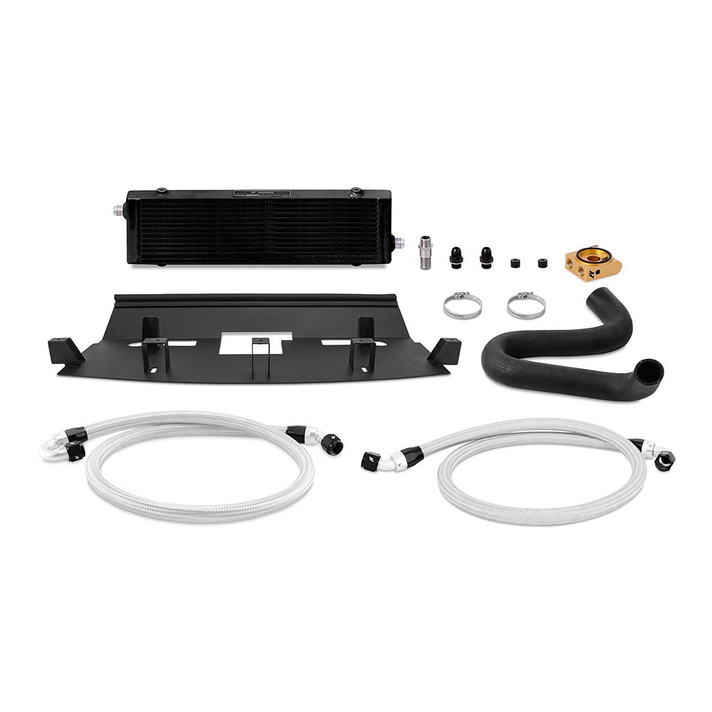 Ford Mustang GT 18+ Oil Cooler Kit Black Thermostatic - MMOC-MUS8-18TBK